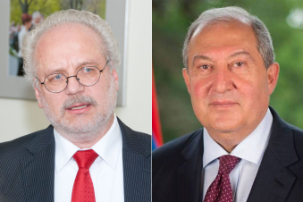 Արմեն Սարգսյանը հեռախոսազրույց է ունեցել Լատվիայի նախագահի հետ