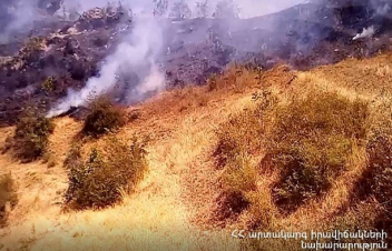 Որոտան գյուղի մոտակայքում բռնկված հրդեհը մեկուսացվել է. հրդեհաշիջման աշխատանքներին մասնակցում է 33 փրկարար