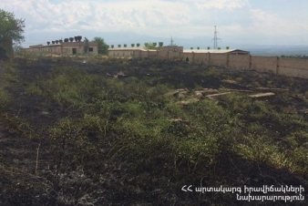 Հրշեջ-փրկարարները մարել են խոտածածկ տարածքներում բռնկված հրդեհները