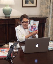 Նունե Սարգսյանը հեռավար հանդիպում է ունեցել Հայաստանի տարբեր մարզերի փոքրիկների հետ 