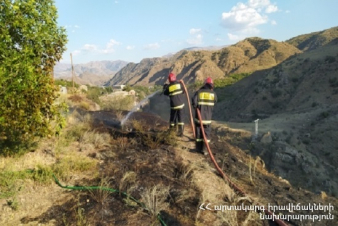 Հրշեջ-փրկարարները մարել են ընդհանուր 2․5 հա տարածքում բռնկված հրդեհները