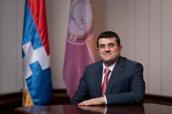 Արցախի նախագահ Արայիկ Հարությունյանը Արցախյան առաջին պատերազմի տարիներին. լուսանկար. Mediamax.am 