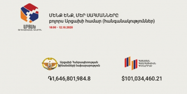 Արցախի համար ստացվող ֆինանսական օժանդակության ծավալները հոկտեմբերի 12-ի դրությամբ