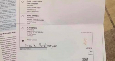 ԱՄՆ-ում նախագահ են «ընտրել» Արայիկ Հարությունյանին. լուսանկար