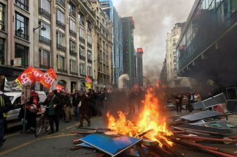 Փարիզում ընթացող բողոքի ակցիայի ժամանակ անկարգություններ են սկսվել