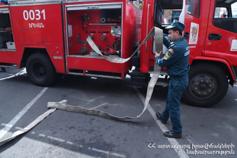 Հրդեհ Էջմիածին քաղաքում. դեպքի վայր է մեկնել 4 մարտական հաշվարկ