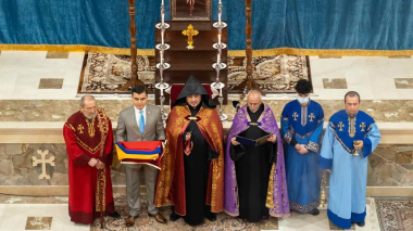 Էրբիլում տեղի ունեցավ Հայաստանի Հանրապետության պետական դրոշի օծման արարողությունը