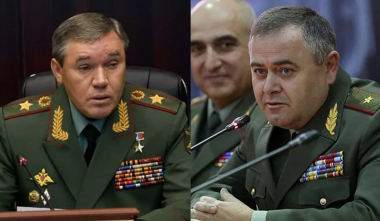 ՌԴ ԶՈՒ ԳՇ պետ Վալերի Գերասիմովը իր հայ գործընկեր Արտակ Դավթյանի հետ քննարկել է անվտանգության հարցերը