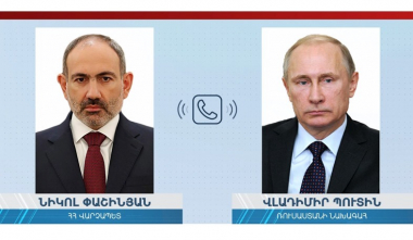 Վարչապետ Փաշինյանը հեռախոսազրույց է ունեցել Վլադիմիր Պուտինի հետ