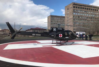 Սյունիքից սանավիացիայի ուղղաթիռով «Սուրբ Աստվածամայր» ԲԿ է տեղափոխվել մեկ տարեկան երեխա՝ ցնցումային համախտանիշով ու բարձր ջերմությամբ