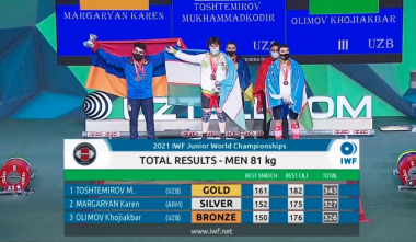 Կարեն Մարգարյանը` ծանրամարտի աշխարհի փոխչեմպիոն