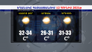 Եղանակի տեսություն 12.06.2021