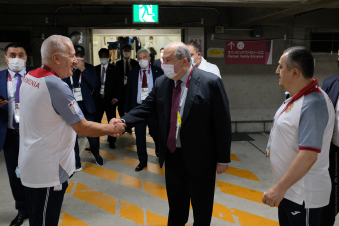 Արմեն Սարգսյանը Տոկիոյում հետևել է բռնցքամարտիկ Հովհաննես Բաչկովի մենամարտին