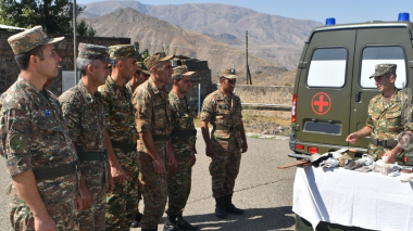 Զինծառայողների հետ անցկացրել են անվտանգության կանոնների պահպանման վերաբերյալ պարապմունքներ