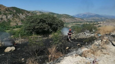 Սյունիքի մարզում այրվել է մոտ 10 հա խոտածածկույթ