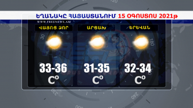 Եղանակի տեսություն 15.08.2021