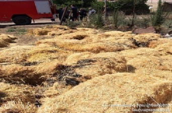 Ներքին Գետաշեն գյուղում այրվել է մոտ 40 հակ անասնակեր