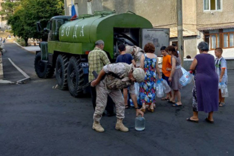 Ռուս խաղաղապահները խմելու ջրով ավելի քան 200 ընտանիքի են ապահովել Լեռնային Ղարաբաղում. ՌԴ ՊՆ