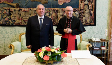 Արմեն Սարգսյանը հանդիպել է Սուրբ Աթոռի պետքարտուղար Պիետրո Պարոլինի հետ