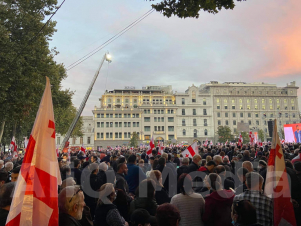 Սաակաշվիլիին ազատ արձակելու պահանջով Թբիլիսիում ցույց է ընթանում