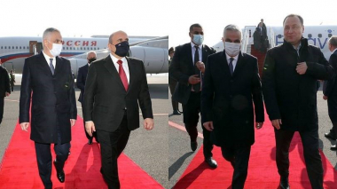 Մհեր Գրիգորյանը դիմավորել է Հայաստան ժամանած ԵԱՏՄ անդամ պետությունների կառավարությունների ղեկավարներին