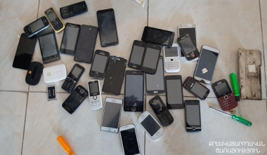 «Արմավիր» ՔԿՀ-ում առգրավվել է 30 բջջային հեռախոս