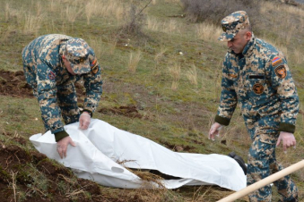 Այսօր վերսկսվել են զոհված զինծառայողների և քաղաքացիական անձանց աճյունների որոնողական աշխատանքները. հայտնաբերվել է մեկ աճյուն
