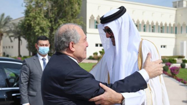 ՀՀ նախագահը հանդիպել է Կատարի Պետության էմիր, շեյխ Թամիմ Բին Համադ Ալ Թանիի հետ