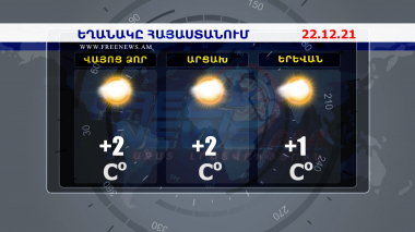 Եղանակի տեսություն 22.12.2021