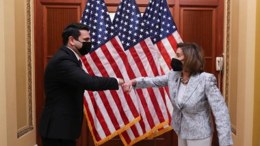 ԱԺ նախագահ Ալեն Սիմոնյանը հանդիպել է ԱՄՆ Ներկայացուցիչների պալատի խոսնակ Նենսի Փելոսիին