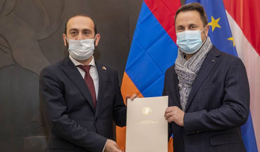 ՀՀ ԱԳ նախարար Արարատ Միրզոյանի հանդիպումը Լյուքսեմբուրգի վարչապետ Քսավիե Բետելի հետ