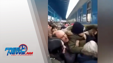 Քաշքշուկ Զապորոժիեի կայարանում. մարդիկ փորձում են լքել երկիրը (տեսանյութ)