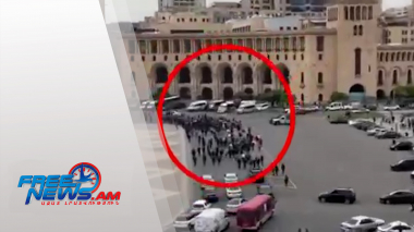 Վանեցյանի գլխավորած երթը՝ Հանրապետության հրապարակում (տեսանյութ)