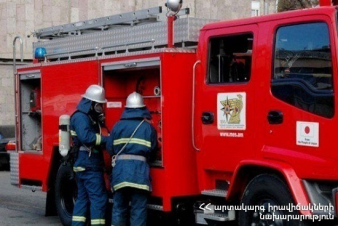 Նորաշեն թաղամասի ավտոտնակներից մեկում այրվել են ավտոմեքենայի շարժիչի հատվածը և սրահը՝ մասամբ