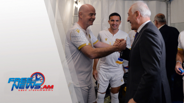 Նախագաhը ներկա է գտնվել աշխարհահռչակ ֆուտբոլիստների մասնակցությամբ հանդիպմանը