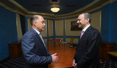 Արմեն Գրիգորյանը հանդիպել է Բելառուսի ԱԽ պետական քարտուղար Ալեքսանդր Վոլֆովիչի հետ  