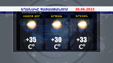 Եղանակի տեսություն. 30.06.2022