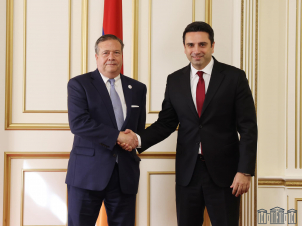 Ալեն Սիմոնյանն ընդունել է Միջազգային հանրապետական ինստիտուտի եվրասիական տարածաշրջանի տնօրենին