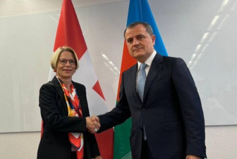 Ջեյհուն Բայրամովը հանդիպել է Շվեյցարիայի պետքարտուղարի հետ