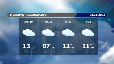 Եղանակի տեսություն. 08.11.2022