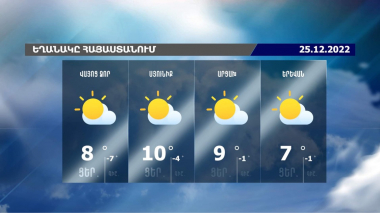 Եղանակի տեսություն. 25.12.2022