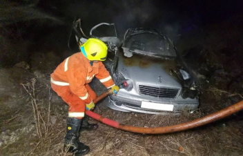 Իջևան-Երևան ավտոճանապարհին մեքենան հայտնվել է երթևեկելի մասից դուրս ու հրդեհվել. կա 3 զոհ և տուժածներ