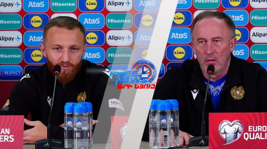 Ալեքսանդր Պետրակովի և Վարազդատ Հարոյանի ասուլիսը Հայաստան-Թուրքիա խաղին ընդառաջ