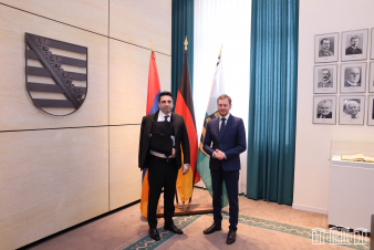 Սիմոնյանի գլխավորած պատվիրակությանն ընդունել է ԳԴՀ Սաքսոնիա երկրամասի վարչապետ Միխայել Կրեչմերը