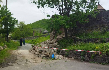 Փլուզում Հաղպատի վանական համալիրի տարածքում. առկա է մյուս հատվածի փլվելու վտանգ