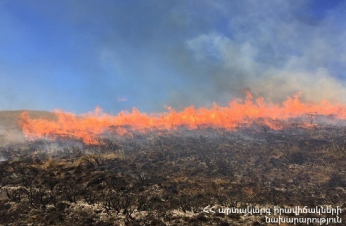 Արագածոտնի մարզի Բերքառատ գյուղում բռնկված հրդեհը մեկուսացվել է