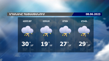 Եղանակի տեսություն. 08.06.2023