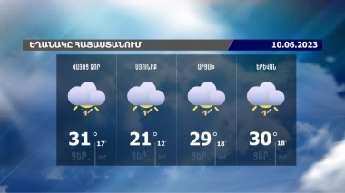 Եղանակի տեսություն. 10.06.2023 