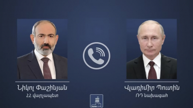 Նիկոլ Փաշինյանը հեռախոսազրույց է ունեցել Վլադիմիր Պուտինի հետ