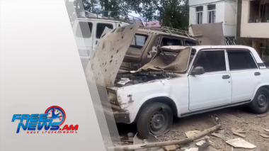 Ավերածությունների կադրեր Ստեփանակերտից